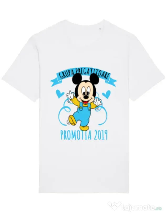 Tricou STANLEY STELLA barbat Absolvire Mickey Mouse Alb