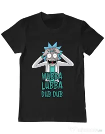 Tricou ADLER barbat Wubba Lubba Dub Dub Negru