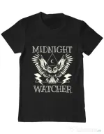 Tricou ADLER barbat Midnight Watcher Negru