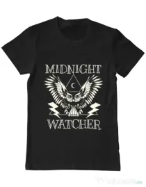 Tricou ADLER barbat Midnight Watcher Negru