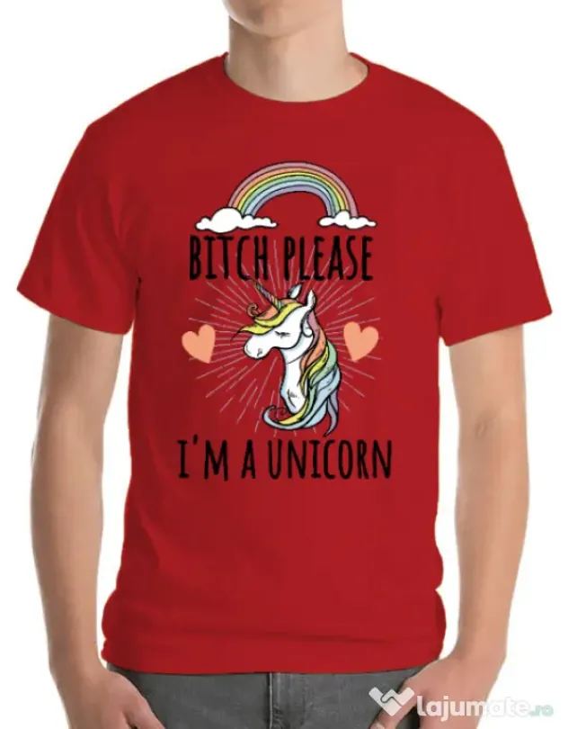 Tricou ADLER barbat Bitch Please Rosu