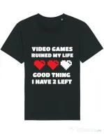 Tricou STANLEY STELLA barbat Video games ruined my life Negru
