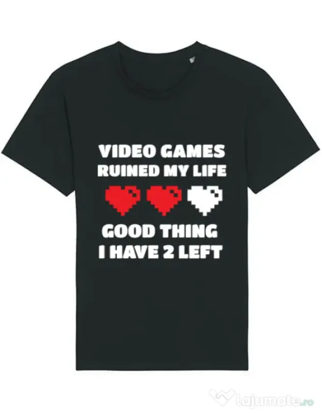 Tricou STANLEY STELLA barbat Video games ruined my life Negru