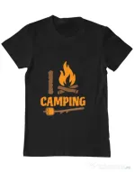 Tricou ADLER barbat I love Camping Negru