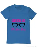 Tricou ADLER barbat Geek is the new sexy Albastru azuriu