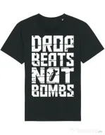 Tricou STANLEY STELLA barbat Drop beats, not bombs Negru