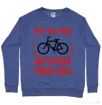 Bluza ADLER barbat Put the fun Between your legs Albastru melanj