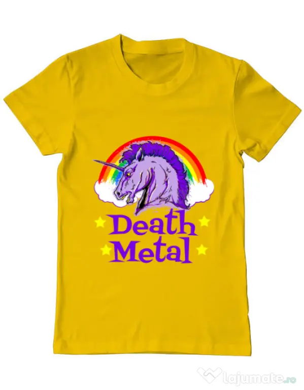 Tricou ADLER barbat Death Metal Galben
