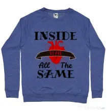 Bluza ADLER barbat Inside we’re all the same Albastru melanj