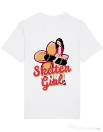 Tricou STANLEY STELLA barbat Skater Girl Alb
