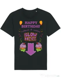 Tricou STANLEY STELLA barbat Make a wish Negru