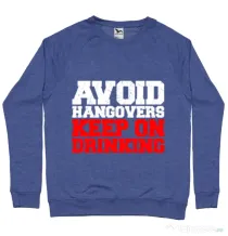 Bluza ADLER barbat Avoid hangovers Albastru melanj