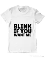 Tricou ADLER barbat Blink if you want me Alb