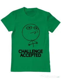 Tricou ADLER barbat Challenge Accepted Verde mediu