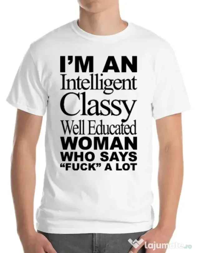 Tricou ADLER barbat Classy Woman Alb