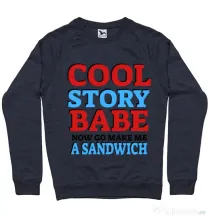 Bluza ADLER barbat Cool story babe Denim inchis