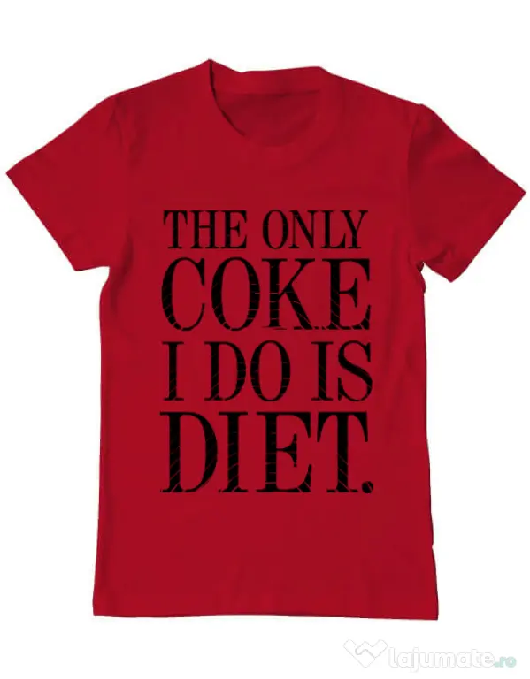 Tricou ADLER barbat Diet coke Rosu