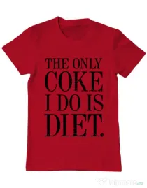 Tricou ADLER barbat Diet coke Rosu