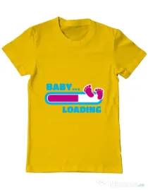 Tricou ADLER barbat Baby loading Galben