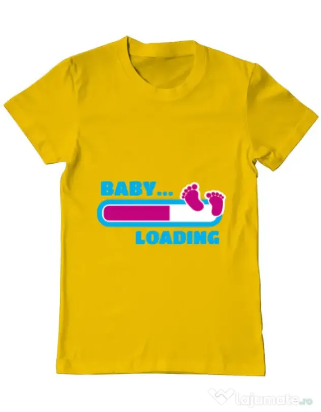 Tricou ADLER barbat Baby loading Galben
