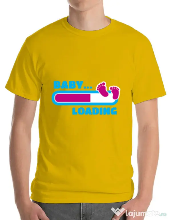 Tricou ADLER barbat Baby loading Galben