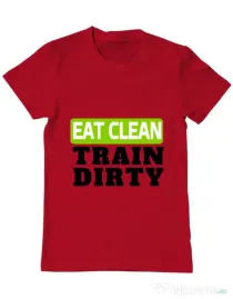 Tricou ADLER barbat Eat clean Rosu