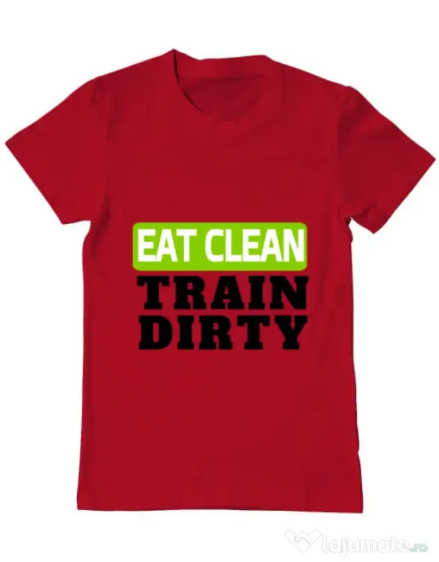 Tricou ADLER barbat Eat clean Rosu