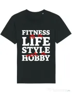 Tricou STANLEY STELLA barbat Fitness is not a hobby Negru