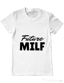 Tricou ADLER barbat Future Milf Alb