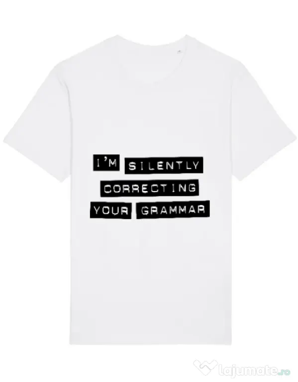 Tricou STANLEY STELLA barbat Grammar nazi Alb