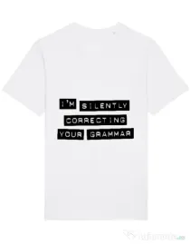 Tricou STANLEY STELLA barbat Grammar nazi Alb