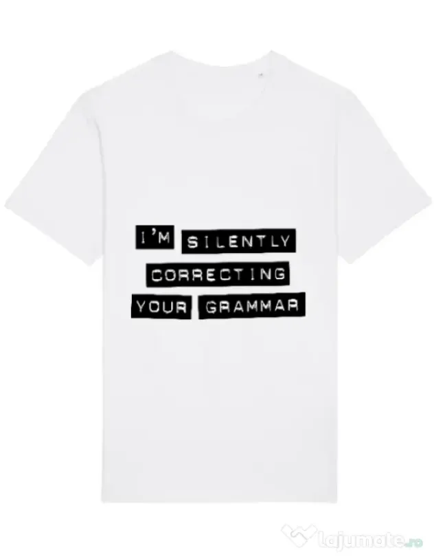 Tricou STANLEY STELLA barbat Grammar nazi Alb