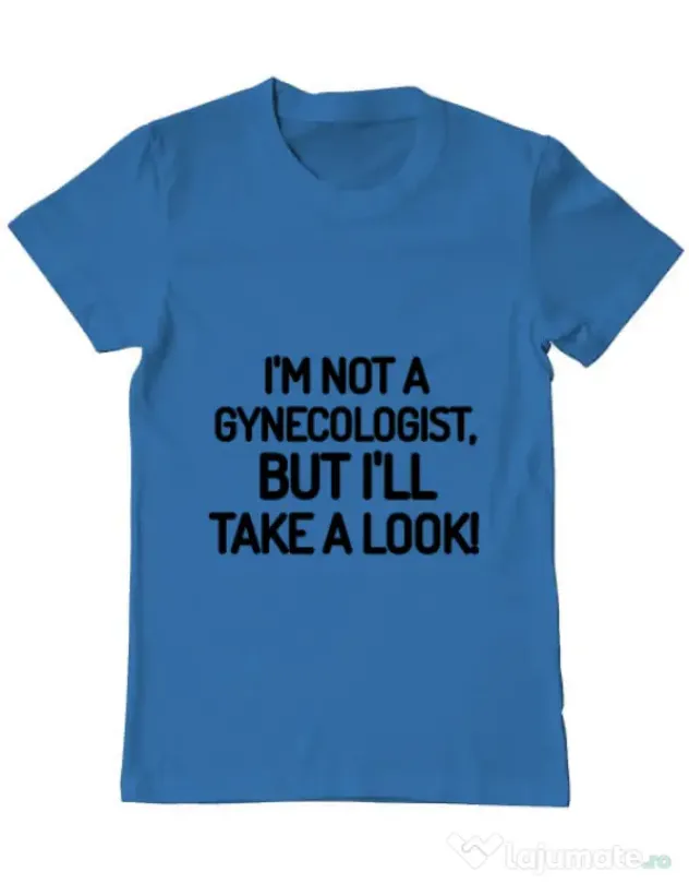 Tricou ADLER barbat Gynecologist Albastru azuriu