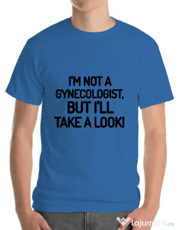 Tricou ADLER barbat Gynecologist Albastru azuriu