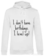Hoodie barbat cu gluga I level up Alb