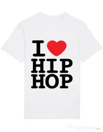 Tricou STANLEY STELLA barbat I love hip hop Alb