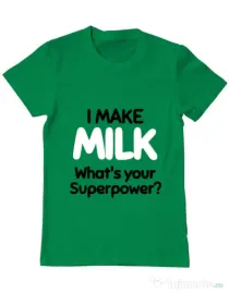 Tricou ADLER barbat I make milk Verde mediu