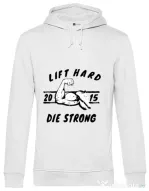 Hoodie barbat cu gluga Lift hard Alb