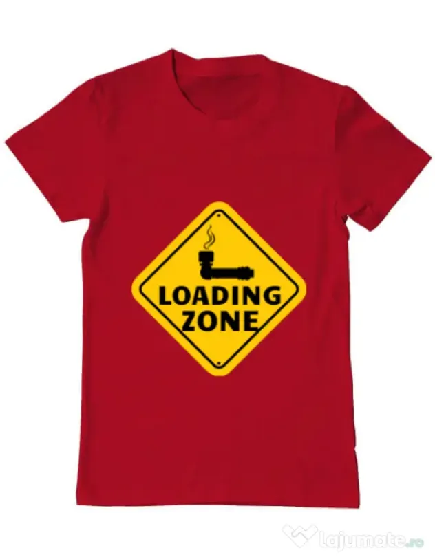 Tricou ADLER barbat Loading zone Rosu