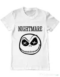 Tricou ADLER barbat Nightmare Alb