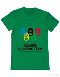 Tricou ADLER barbat Olympic drinking team Verde mediu