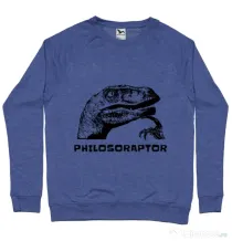Bluza ADLER barbat Philosoraptor Albastru melanj