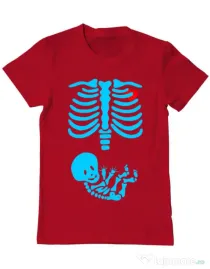 Tricou ADLER barbat Radiografie Rosu