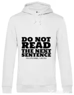 Hoodie barbat cu gluga Rebel Alb