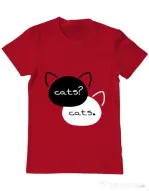 Tricou ADLER barbat The fault in our cats Rosu