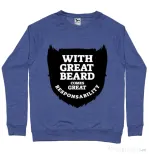 Bluza ADLER barbat The great beard Albastru melanj