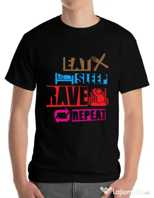 Tricou ADLER barbat Raver Negru