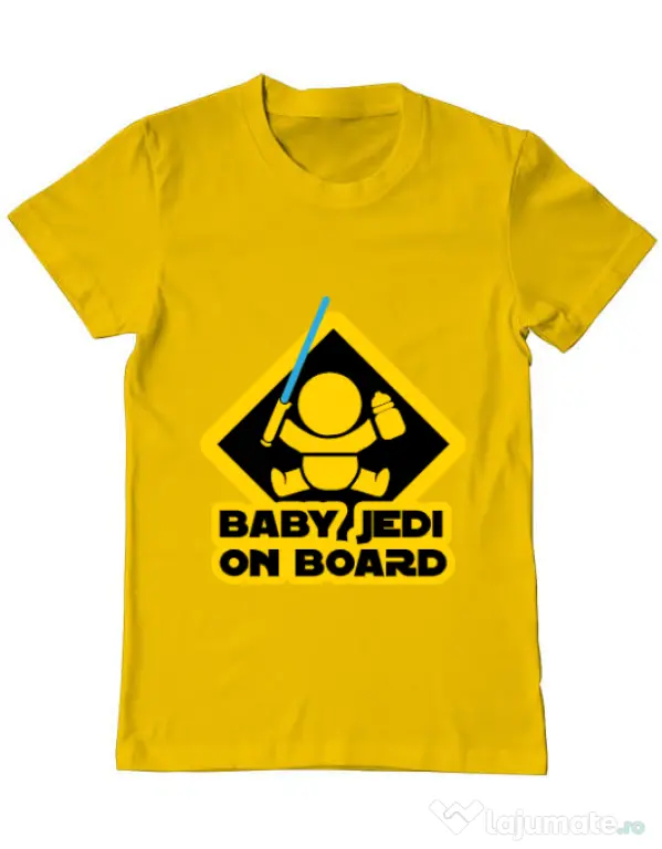 Tricou ADLER barbat Baby Jedi Galben