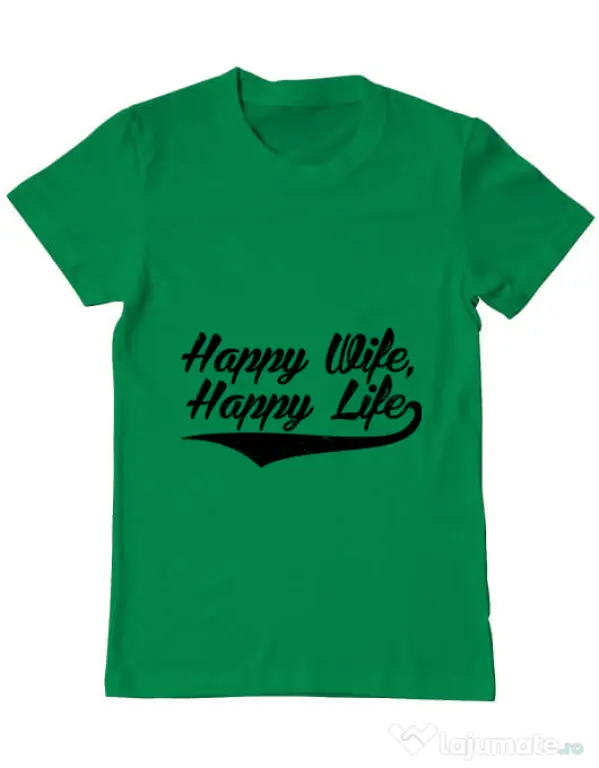 Tricou ADLER barbat Happy life Verde mediu