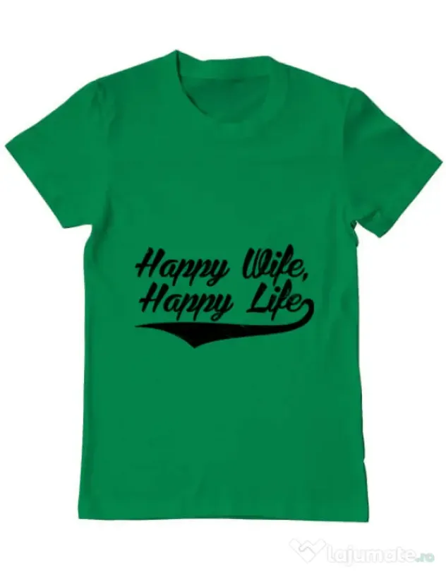 Tricou ADLER barbat Happy life Verde mediu